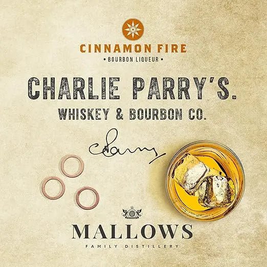 Charlie Parry's Cinnamon Fire Bourbon Liqueur 50cl - 20% ABV - Mallows Beverages