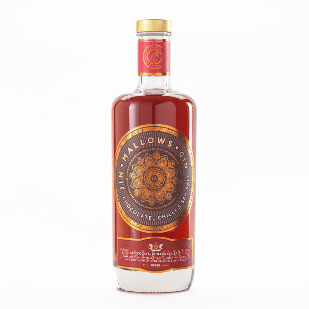 Mallows Gin - Chocolate, Chilli & Sea Salt 70cl - 40% ABV - Mallows Beverages