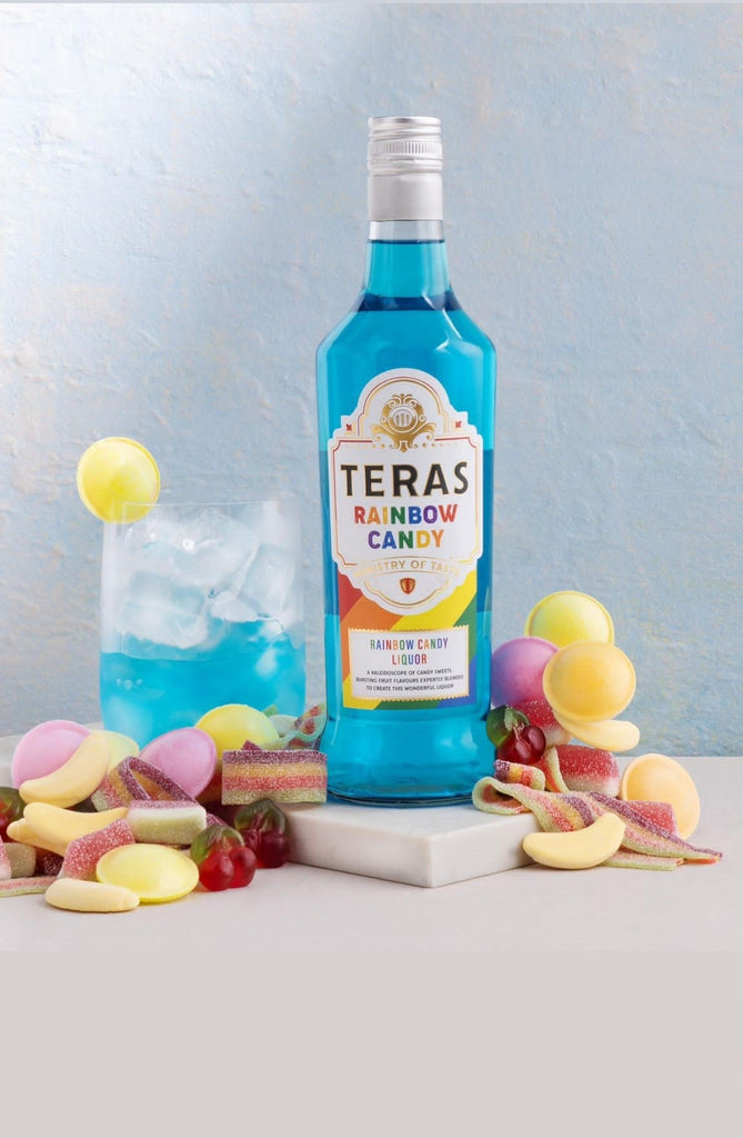 TERAS Rainbow Candy Vodka Liquor 70cl - 14.9% ABV - Mallows Beverages