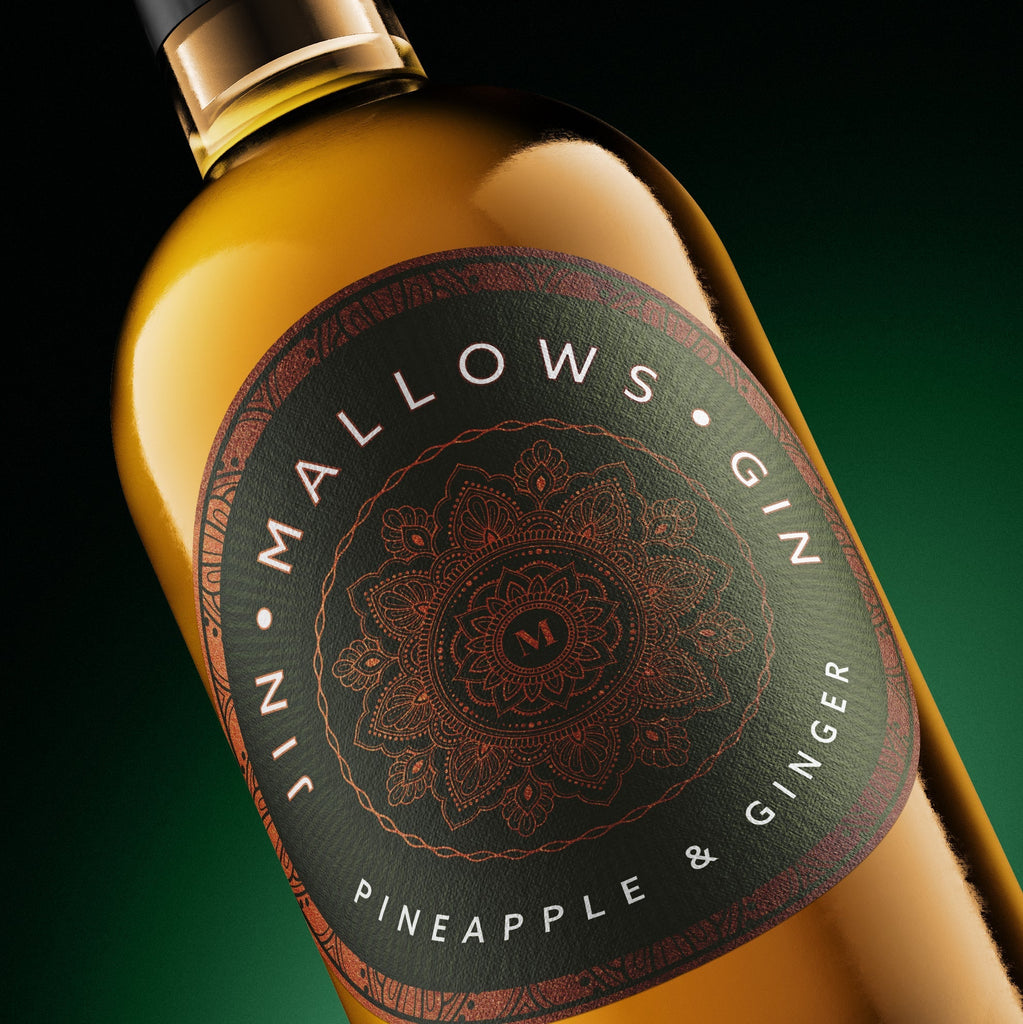 Mallows Gin - Pineapple & Ginger 70cl - 40% ABV - Mallows Beverages